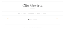 Tablet Screenshot of cliogevirtz.com